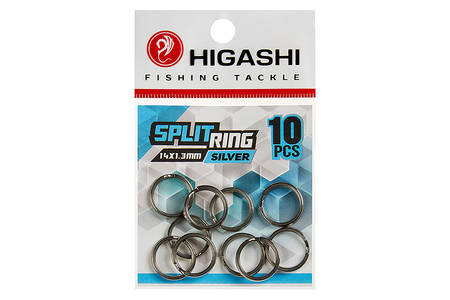 Заводные кольца HIGASHI Split ring 14*1.3mm silver