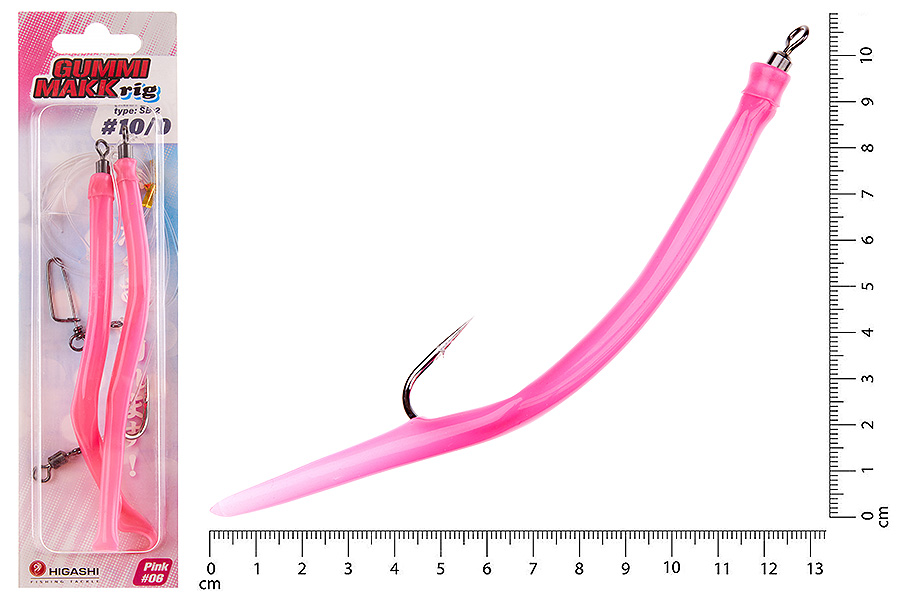 Оснастка HIGASHI Gummi Makk rig SB2 #06 Pink