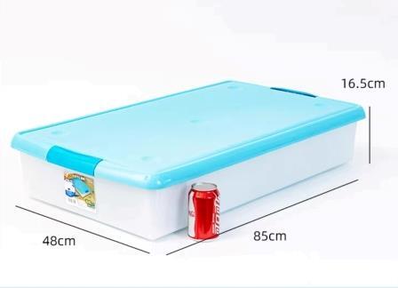 Короб для хранения IRIS Thin Box UG-850 белый/голубой