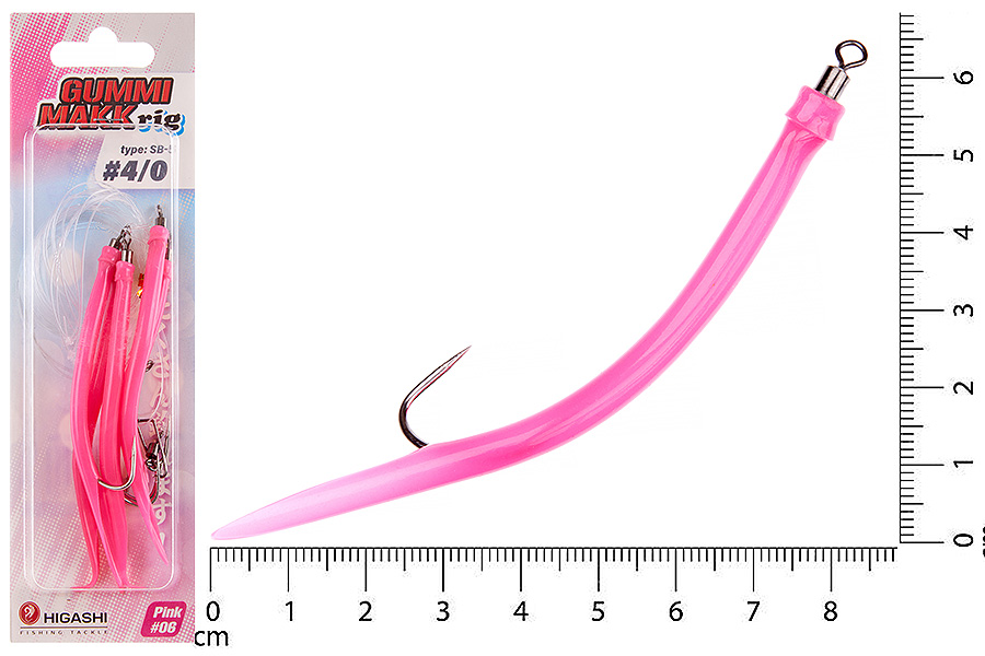 Оснастка HIGASHI Gummi Makk rig SB5 #06 Pink