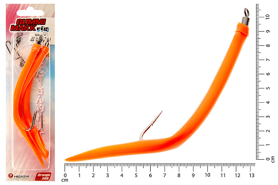 Оснастка HIGASHI Gummi Makk rig SB3 #05 Orange