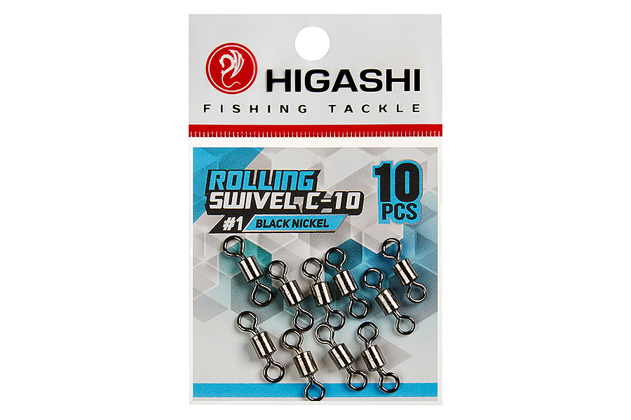 Вертлюг HIGASHI Rolling swivel C-10 #1 black nickel