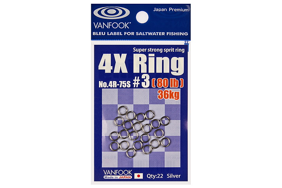 Заводные кольца VANFOOK 4R-75S #4 silver