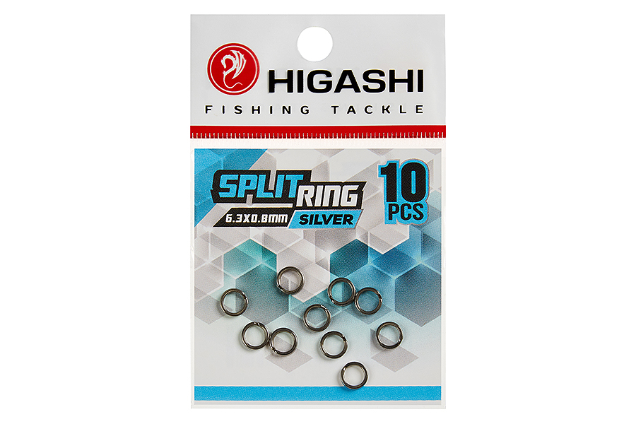 Заводные кольца HIGASHI Split ring 6.3*0.8mm silver