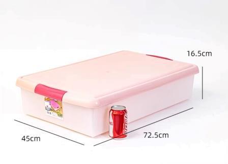 Короб для хранения IRIS Thin Box UG-725 белый/розовый