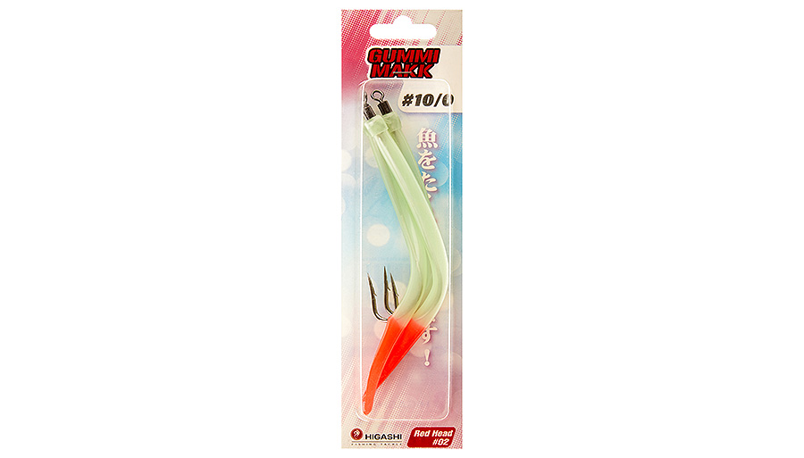 Крючок оснащенный кембриком HIGASHI Gummi Makk #10/0 (set-3pcs)