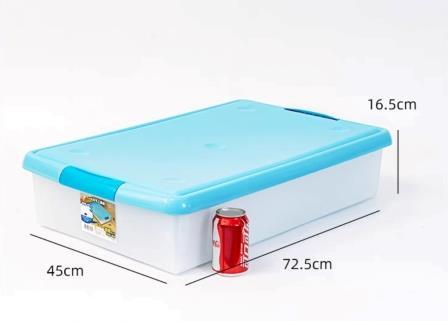 Короб для хранения IRIS Thin Box UG-725 белый/голубой