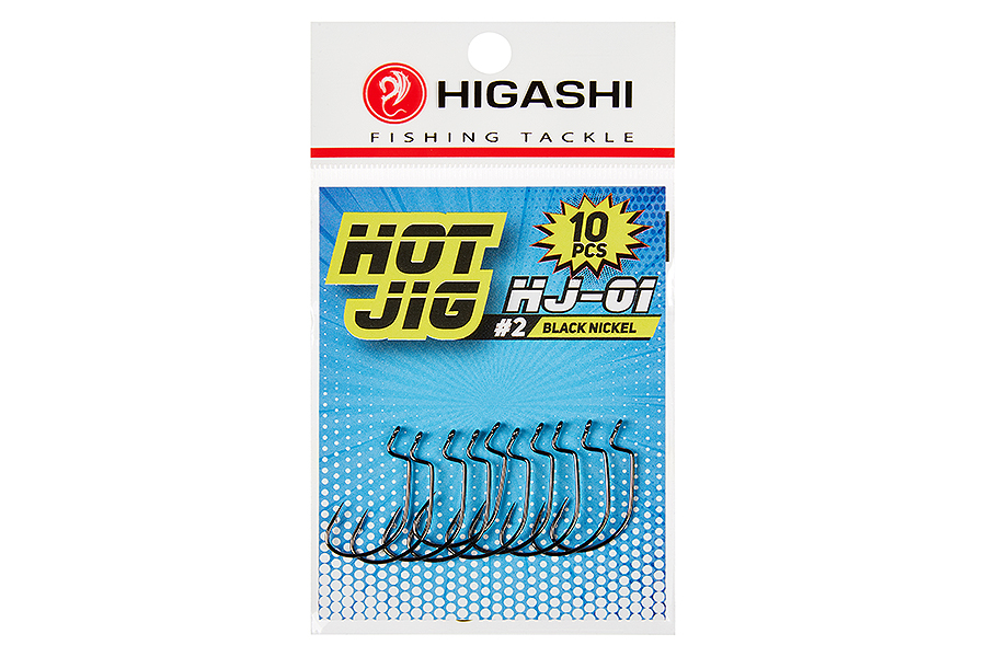 Офсетные крючки HIGASHI Hot Jig HJ-01 #2 Black nickel