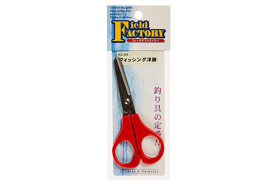 Ножницы FIELD FACTORY Fishing Scissors KS-268 Red