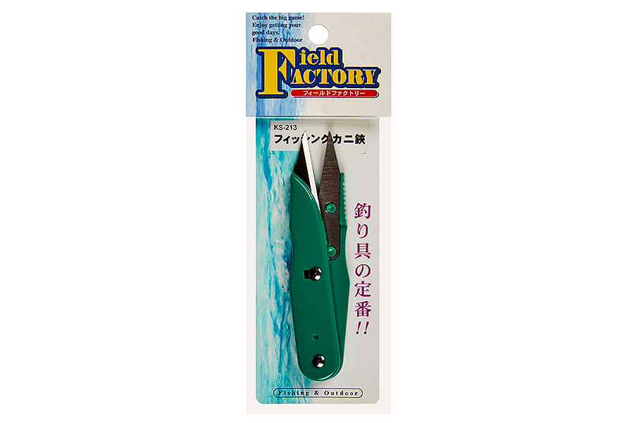 Кусачки для лески FIELD FACTORY Fishing Crab Scissors KS-213 Green