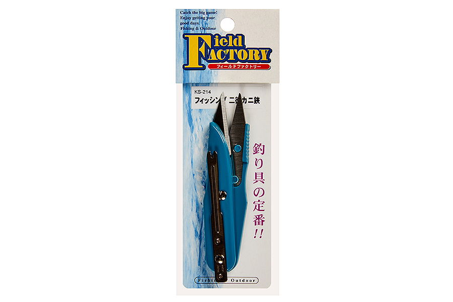 Кусачки для лески FIELD FACTORY Fishing Multipurpose Crab Scissors KS-214 Blue