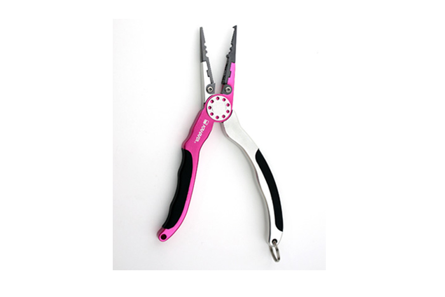 Мультиинструмент KAHARA 6.5" Alminum plires Rubber-handle slim type Pink/Silver