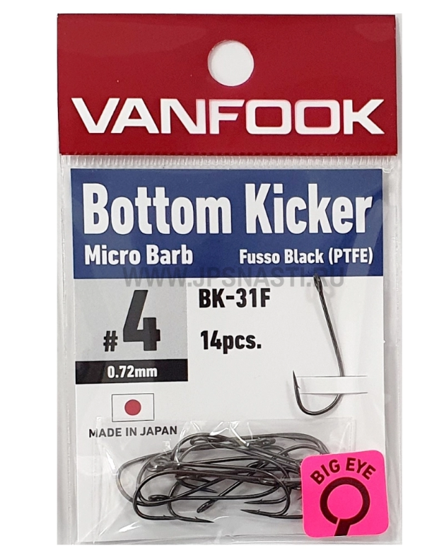 Крючки VANFOOK BK-31F #4 fusso black