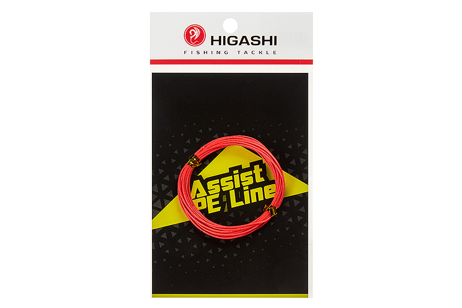 Поводковый материал HIGASHI Braid PE Line Red 120lbs 3м