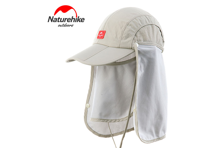 Кепка NATUREHIKE Folding Quick-Dry Cap (With Protective Breathable Mesh, Khaki, 56-59)