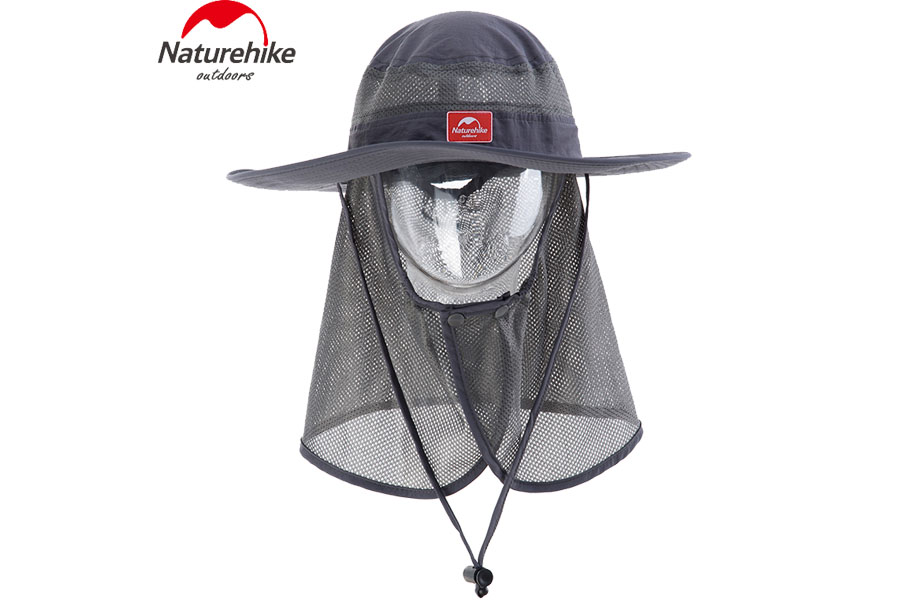 Шляпа NATUREHIKE Quick-Dry Fisherman Ben Nepale (With Protective Breathable Mesh, Gray, 60-63)